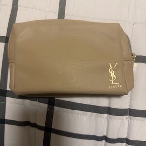 Yves Saint Laurent Tan Cosmetic Bag